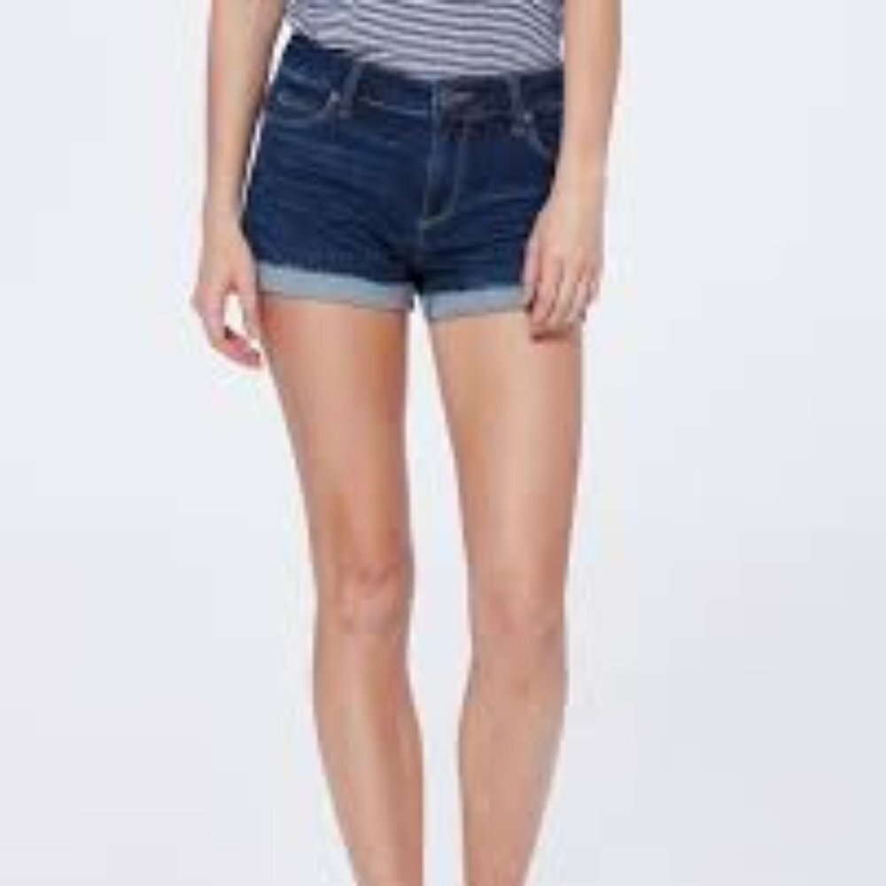 PAIGE Jimmy Jimmy Shorts High Waisted Denim 24